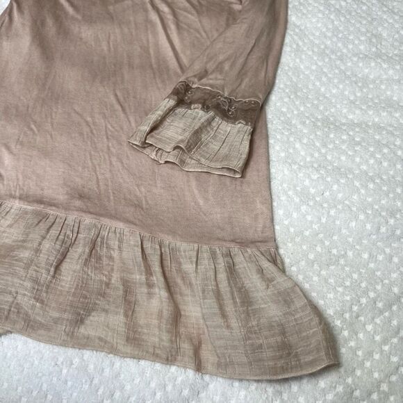 Vintage Concepts Gray Jersey Mini Dress with Lace - Picture 7 of 7